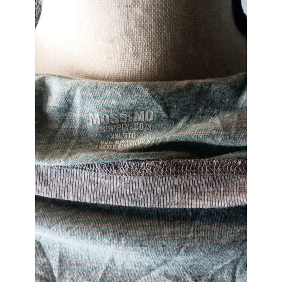 Women's Mossimo Supply Co. Light Gray and Green Long Sleeve Tee XXL - Picture 5 of 6